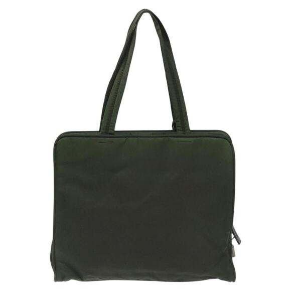 PRADA Hand Bag Nylon Green - Picture 3 of 13